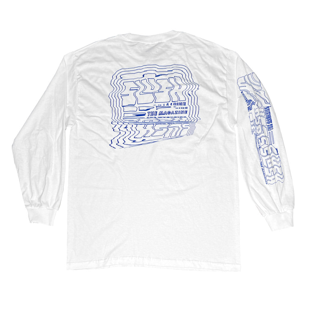 SLUSH "DISTORTION" LONGSLEEVE T-SHIRT - WHITE