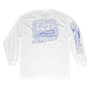 SLUSH "DISTORTION" LONGSLEEVE T-SHIRT - WHITE